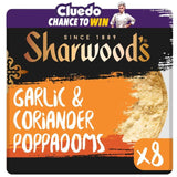 Sharwood's Garlic &amp;amp; Coriander Poppadoms   8 per pack
