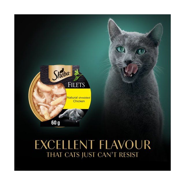Sheba Fillets Cat Food Tray with Chicken in Gravy   60g