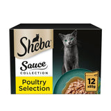 Sheba Sauce Collection Adult Cat Food&amp;nbsp;Pouch Poultry Selection 12 x 85g