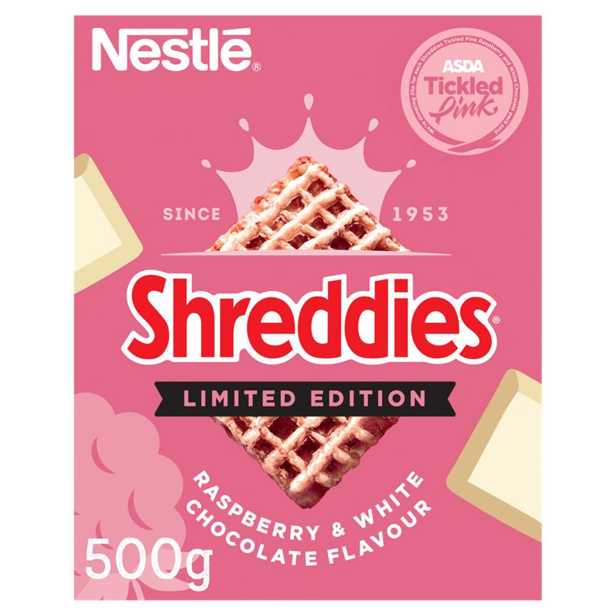 Shreddies Limited Edition Raspberry &amp;amp; White Chocolate Flavour 500g