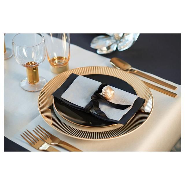 Silver Paper Napkins   20 per pack