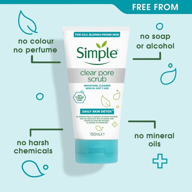 Simple Detox Clear Pore Scrub   150ml