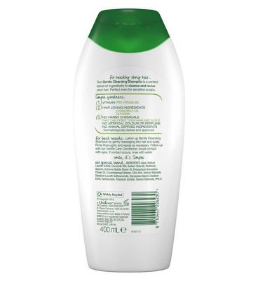 Simple Kind to Hair Gentle Cleansing Shampoo with vitamin B5, chamomile oil &amp;amp; glycerin 400ml
