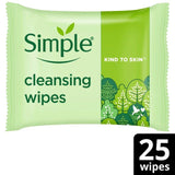 Simple Kind to Skin Biodegradable Face Wipes   25 per pack