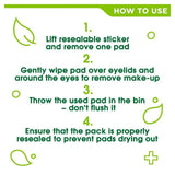 Simple Kind to Skin Eye Make Up Remover Pads   30 per pack