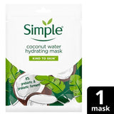 Simple Kind to Skin Hydrating Coconut Water Sheet Mask 1pc
