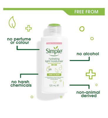 Simple Kind to Skin Hydrating Light Moisturiser 125ml