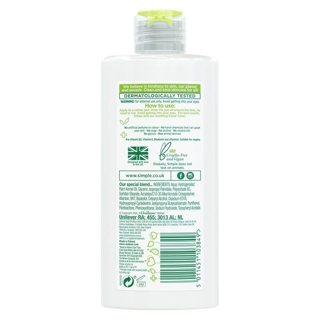 Simple Kind To Skin Purifying Cleansing Lotion   200ml