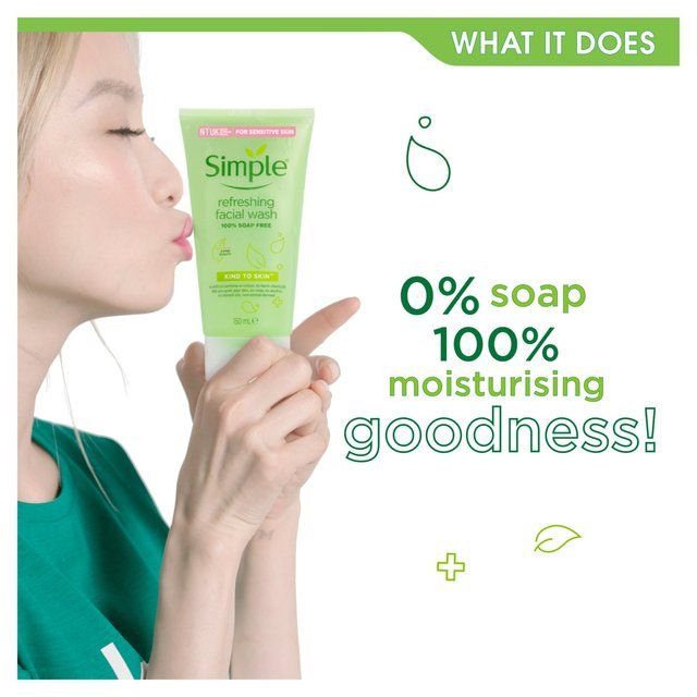 Simple Kind to Skin Refreshing Facial Gel Wash   150ml