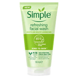 Simple Kind to Skin Refreshing Facial Gel Wash   150ml