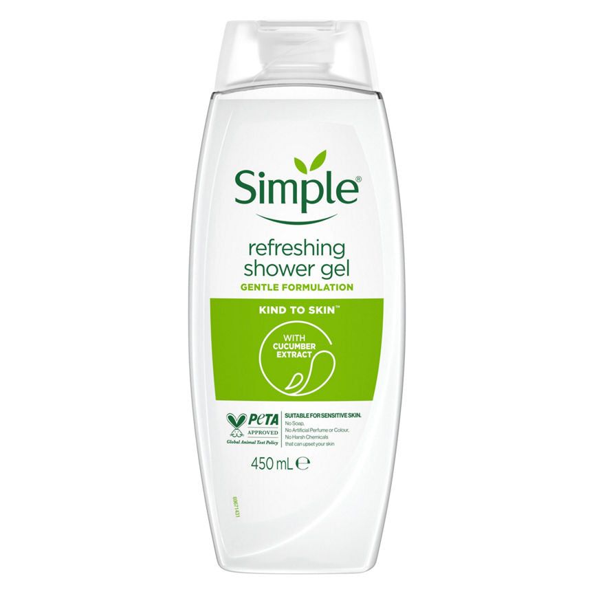 Simple Kind to Skin Shower Gel Refreshing
