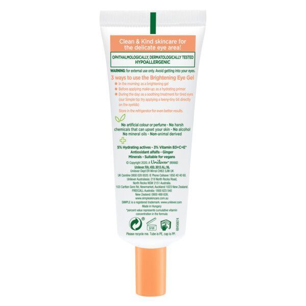 Simple Protect 'n' Glow Brightening Eye Gel 25ml
