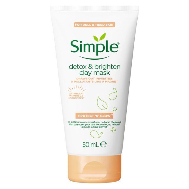 Simple Protect 'N' Glow Detox &amp;amp; Brighten Clay Face Mask   50ml