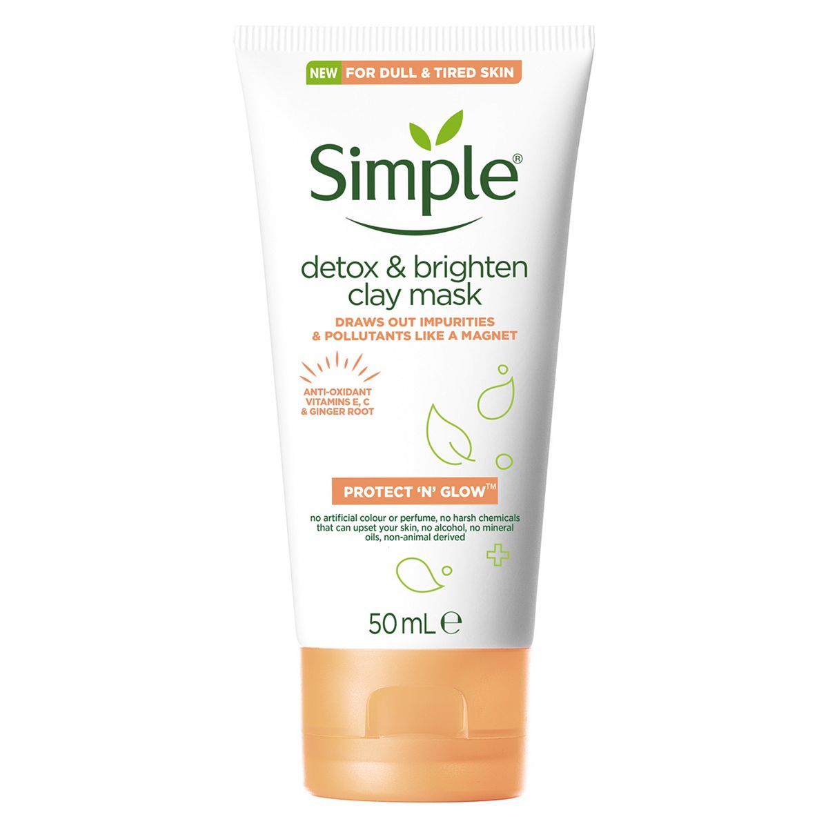 Simple Protect 'N' Glow Detox &amp;amp; Brighten Clay Mask 50ML