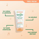 Simple Protect 'N' Glow Express Glow Clay Polish Cleanser 150Ml