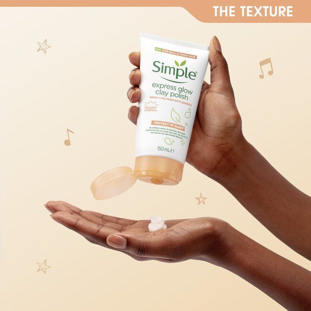 Simple Protect 'N' Glow Express Glow Clay Polish Cleanser   150ml