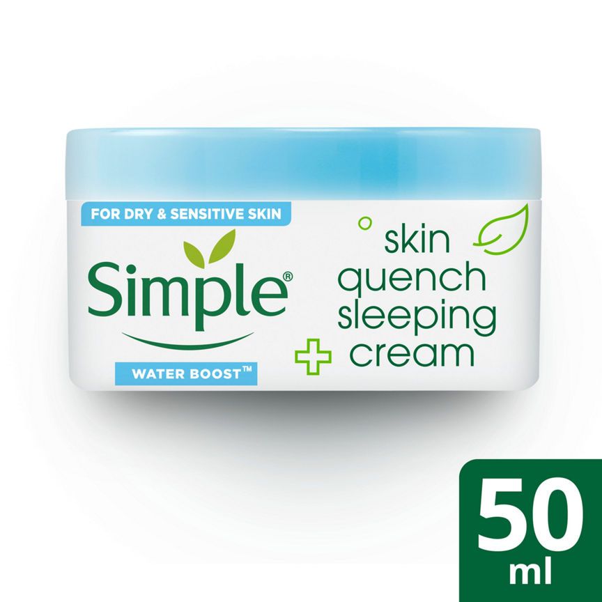 Simple Skin Quench Sleeping Cream Moisturiser
