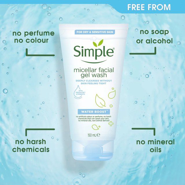 Simple Water Boost Micellar Gel Wash Sensitive Skin   150ml