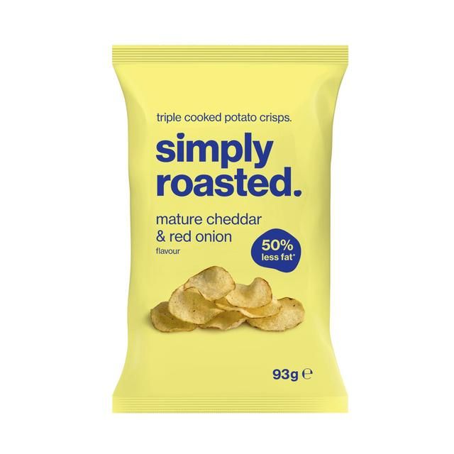 Simply Roasted Mature Cheddar &amp;amp; Red Onion Crisps   93g
