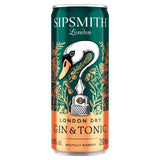 Sipsmith Gin &amp;amp; Tonic 6.5% ABV   250ml