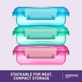 Sistema Lunch Food Storage Containers 3x200ml