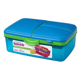 Sistema Lunch Slimline Quaddie Lunchbox with Bottle 1.5L
