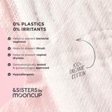 &SISTERS by Mooncup Organic Cotton Pads Mixed Day & Night   20 per pack - McGrocer