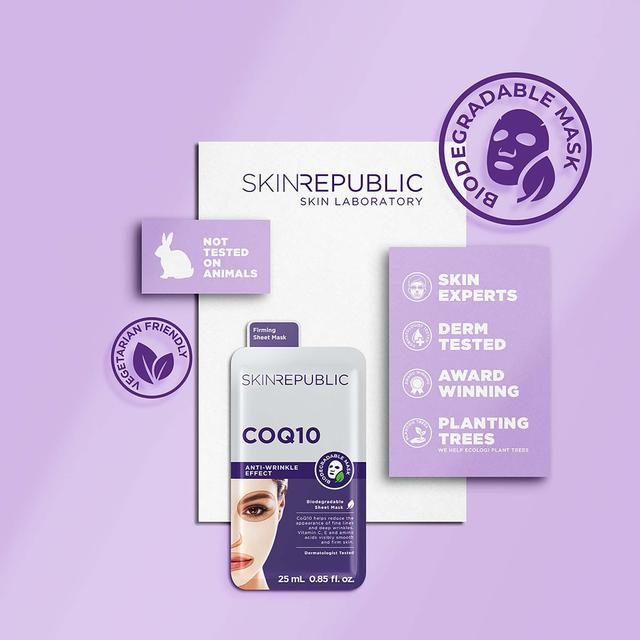 Skin Republic Biodegradable Caviar + CoQ10 Sheet Face Mask
