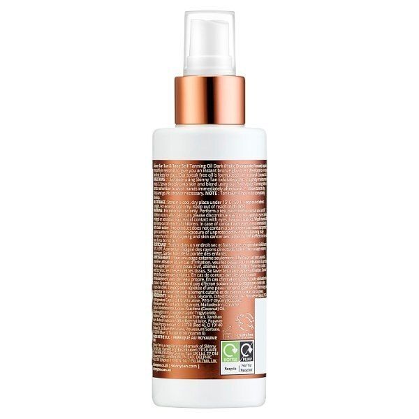 Skinny Tan Tan &amp;amp; Tone Self Tanning Oil Dark 145Ml