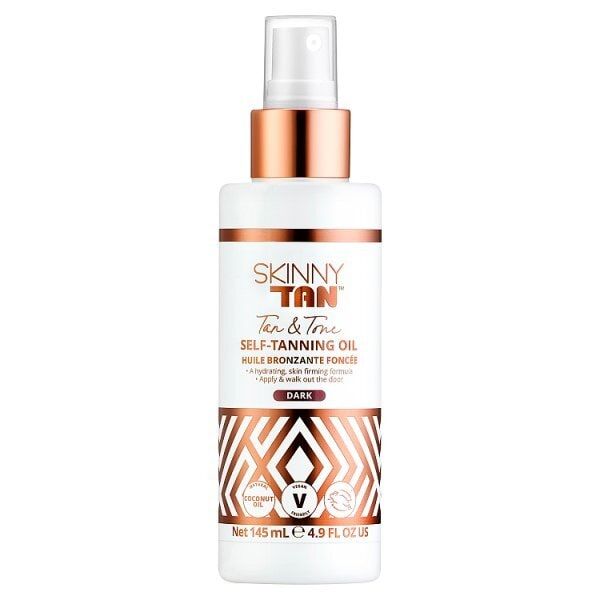 Skinny Tan Tan &amp;amp; Tone Self Tanning Oil Dark 145Ml