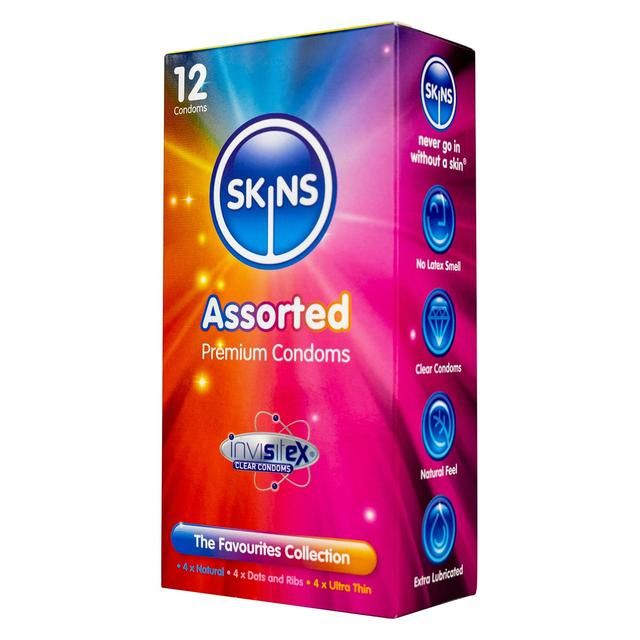 Skins Assorted Condoms    12 per pack