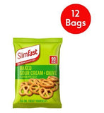 SlimFast Baked Sour Cream &amp;amp; Chive Flavour Pretzels bundle - 12 pack