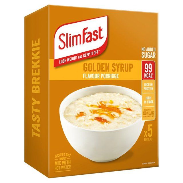 SlimFast Golden Syrup Porridge 5 Servings   5 x 29g