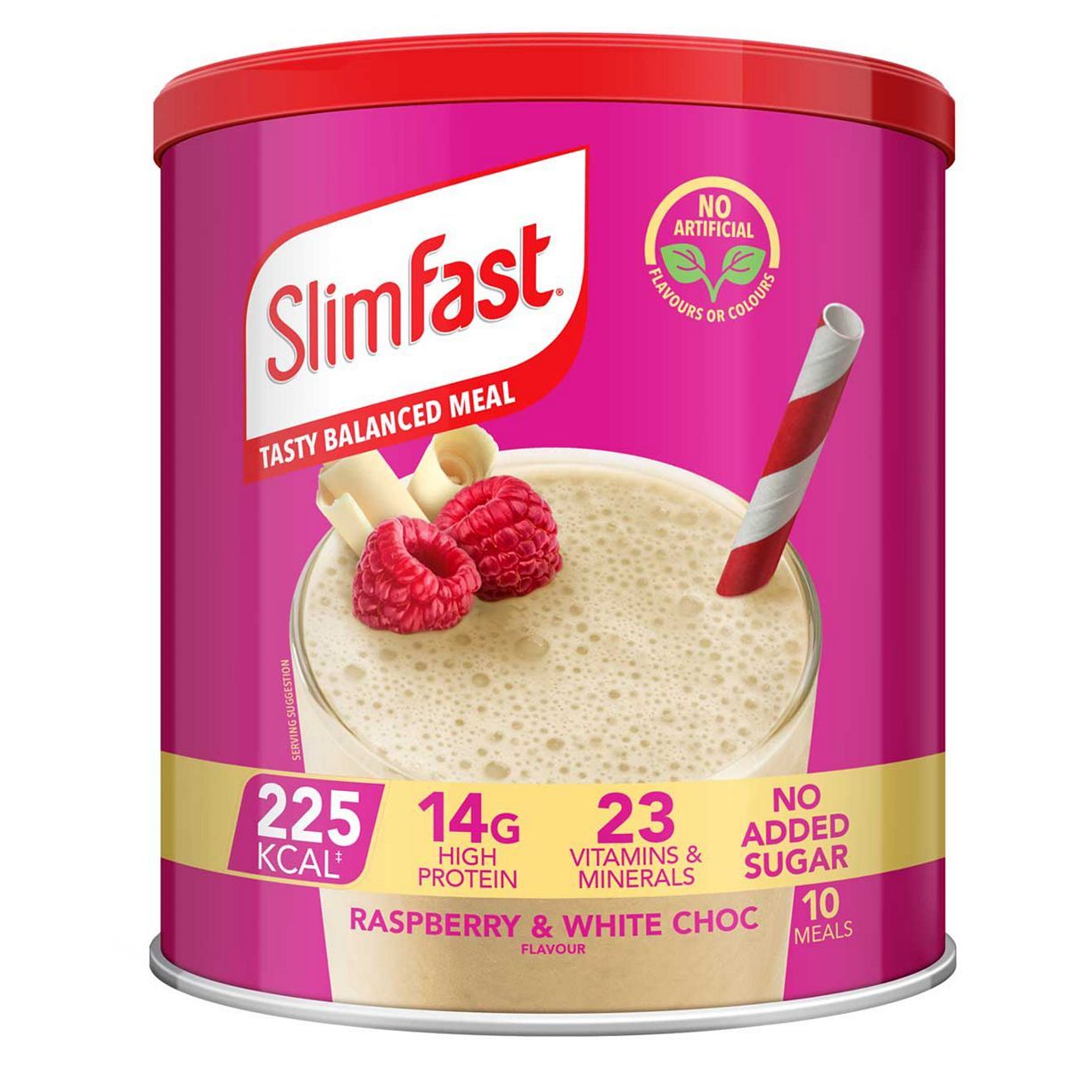SlimFast Raspberry &amp;amp; White Chocolate Flavour Shake 365g