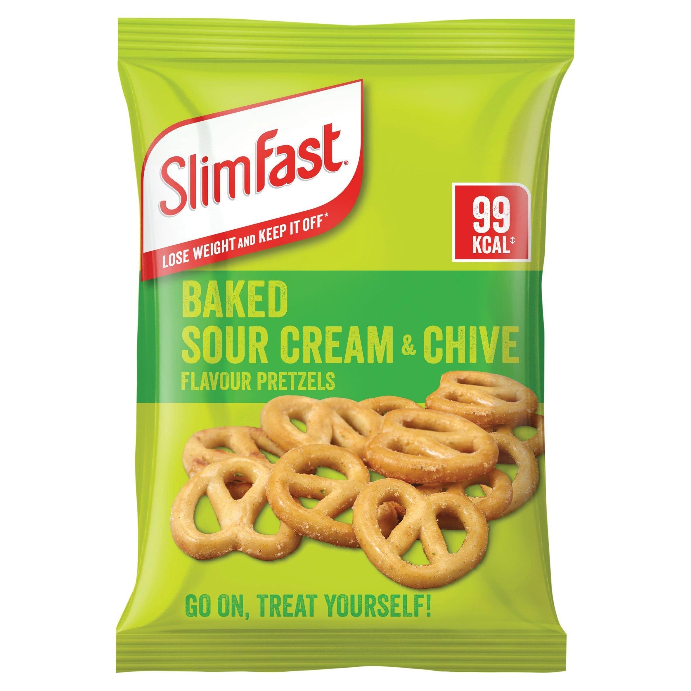 SlimFast Snack Bag Baked Sour Cream &amp;amp; Chive Flavour Bitessingle serve 23g