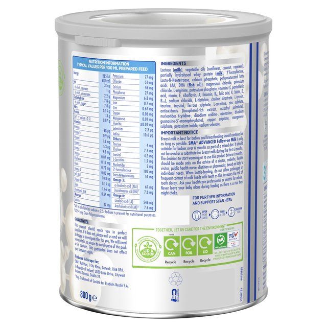 SMA Advanced 2 Follow-on Milk Powder 6 mths+   800g