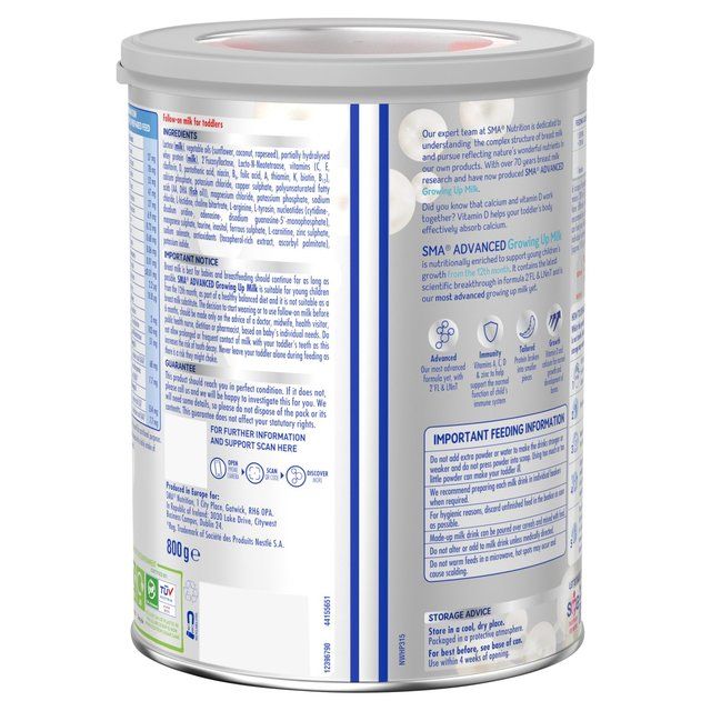 SMA Advanced 3 Growing Up Milk Powder 1-3 Yrs   800g