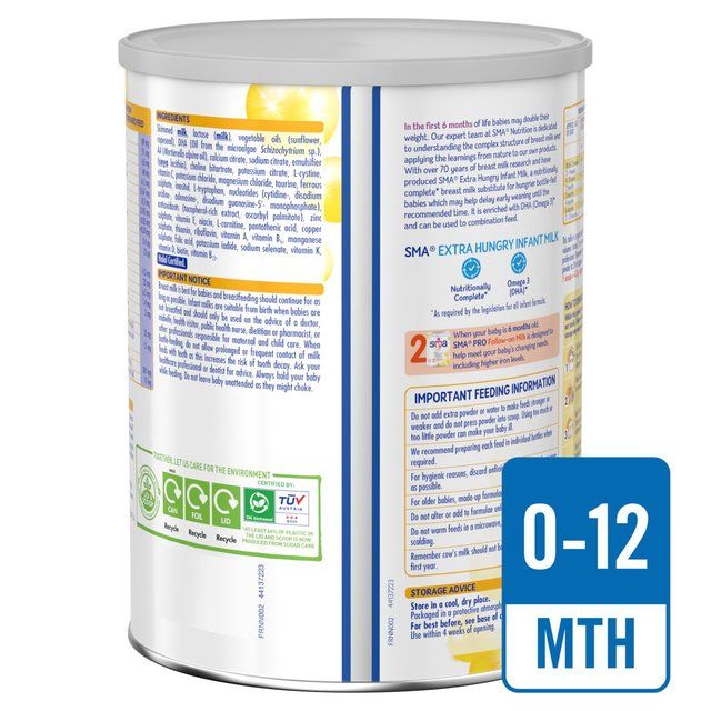 SMA Extra Hungry Infant Milk Powder From Birth   800g