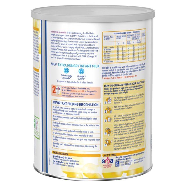 SMA Extra Hungry Infant Milk Powder From Birth   800g