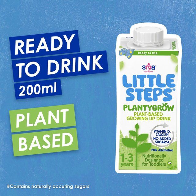 SMA Little Steps Plantygrow Plant-Based Growing Up Drink 1-3 Years   200ml