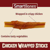 SmartBones 5 Chicken Wrapped Rawhide Free Sticks Dog Treats   5 per pack