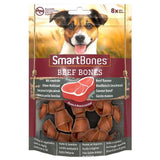 SmartBones 8 Mini Beef Rawhide Free Bones Dog Treats   128g