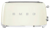 Smeg TSF02CRUK 50's Style Long Slot 4 Slice Toaster - Cream