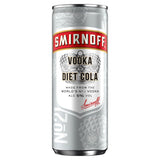 Smirnoff &amp;amp; Diet Cola Vodka Ready to Drink Premix Can 250