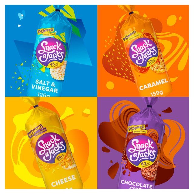 Snack a Jacks Salt &amp;amp; Vinegar Jumbo Rice Cakes   117g