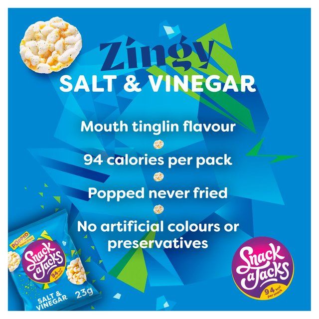 Snack a Jacks Salt &amp;amp; Vinegar Rice Cakes   23g