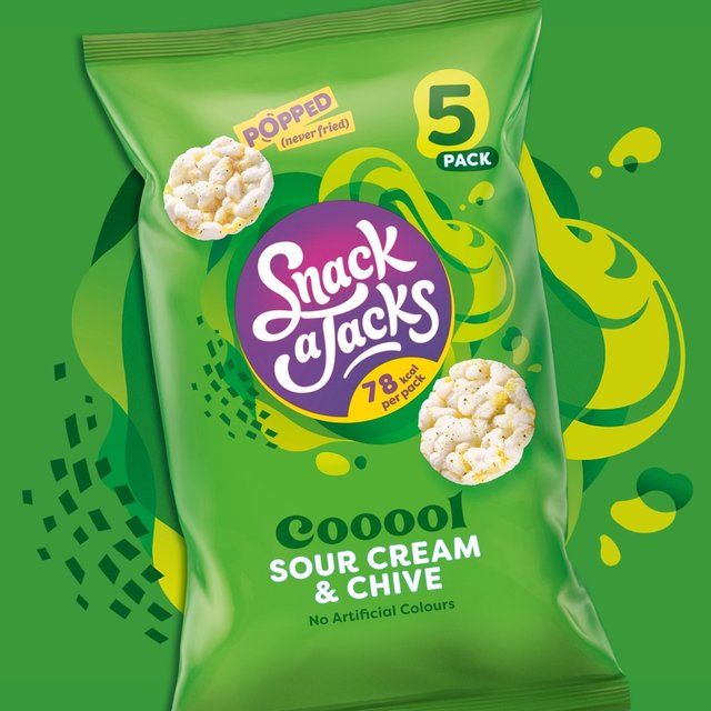 Snack a Jacks Sour Cream &amp;amp; Chive Rice Cakes   24g