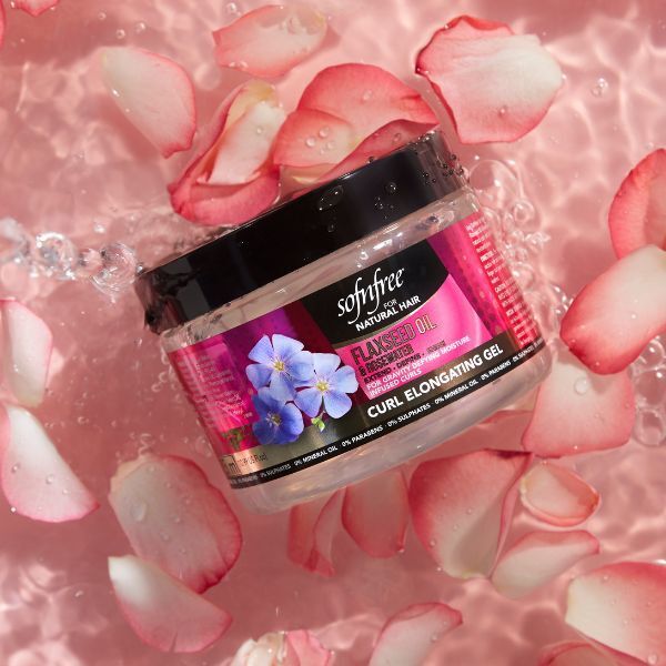 SNF Naturals Flaxseed Oil &amp;amp; Rosewater Curl Elongating Gel