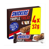 Snickers Fruit &amp;amp; Nut Milk Chocolate Snack Bars Multipack   128g