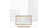 Snuzkot Skandi 3 Piece Nursery Furniture Set - White &amp;amp; Grey